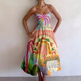 2025 New Women's Fashion Print Folds To The Waist Sling
