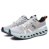 New Men's Ultra-Light Running Shoes Shock Absorbing Sneakers Men's Breathable Thick Bottom Flying Mesh Mesh Racing