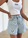 Girl Heart Patch Denim