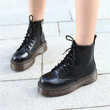 New Women's Boots Martin Boots High-Quality Autumn And Winter Pine Cake Thick-Bottomed Punk Women's Short Boots Fashion Women's
