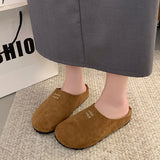 Sen Boken Bagged Slippers Women's New Spring And Autumn Fashion Thick Letter One Foot Lazy Half