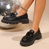 Lefford Shoes Women's 2025 New Spring And Summer Women's Shoes Thick-Soled Shoes Spring And Autumn English Small Leather