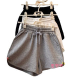 Zingj Women Wearing Shorts Summer 2024 Korean Version Of High Waist Casual Wide Leg Pants Ins Students Loose Thin Sports Hot