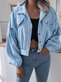 Wind Autumn And Winter Lantern Long-Sleeved Wick Casual Short Coat Jacket Exploding Women's
