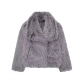 Women's Winter Fashion Temperament Style Wind Artificial Fur Coat