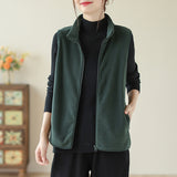 Autumn And Winter New Mother Dress Rocking Velvet Horse Clip Warm Casual Coat Women Fashion Shoulder Vest