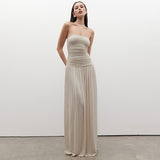 Summer New Women's Breasts Collar Without Sleeves And Shoulders Loose
