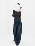 Vintage 90's Blue Wash Baggy Boyfriend JeansOutfit