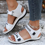 Spring And Summer New Women's Shoes Women's Sandals Sports Wind One-字 Type Dew Magic Sticker Cool