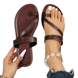 Slippers 2025 Spring New Simple Fashion Flat-Soled Sandals Women Women
