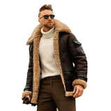 Men's Coat Winter Large Size Warm Composite Leather Jacket With Thick Fur Coat