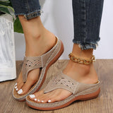 Summer New Size 43 Hollow Water Drill Pine Cake Bottom Toe Wearing Beach Cool