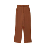 New Women's Collar Short-Sleeved Short Coat Straight Trousers 8491053