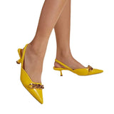 Summer New Large-Size Tip Fine Heel Heel Single Shoe