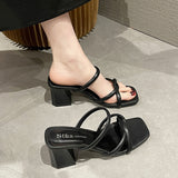 Slippers Women Wear 2025 New Fashion And Fairy Style Retro French High