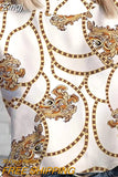 2023 Women Summer Short Sleeve Pullover T-shirt Tops Female Personality Print Stand Collar Blouses Outfits Casual