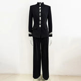 Early Autumn New Star Fashion Nails Set With A Collar Jacket Trousers