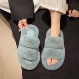 Slippers Women 2025 New Autumn And Winter Fashion Hairy Slippers Women Wear A Word
