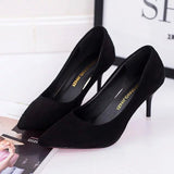 Women's High Heels Fashion Comfortable Solid Color Casual Light Office OL Ladies Large Size High
