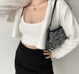 Cropped Button Knit Two Piece CardiganOutfit