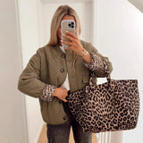 Women's Exploding Quilt Button Cotton Suit Fashion Comfortable Retro Casual Jacket