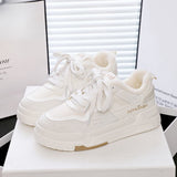 Winter Plus Velvet New Korean Version Of In Small White Shoes Female Students Warm Sneakers Casual Thick-Soled High-Heeled