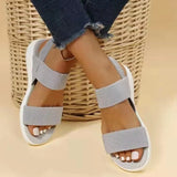 Sandals 2025 New Summer Casual Fashion Wear Flat-Bottomed Beach-In-Word Large-Size