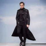 Men's Spring And Autumn Long Belt Men's Wind Coat Fashion Daily Casual Coat
