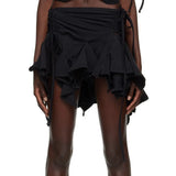 Zingj Women's Skirt Y2K New Gothic Punk Irregular Mini Skirt YF