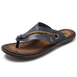 New Summer Men's Casual Large-Size Sandals Trendy Men's Flip-Footed Beach Shoes Men's Cool