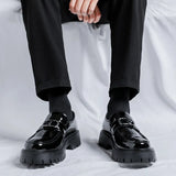 2025 British Round Toe Shoes Platform Fashion Casual Work Shoes