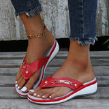 Spring And Summer New Sandals Women's Beach Sandals Metal Buckle Slope And Fashion Casual Large Size Women's Cool