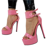 The Sky High Size Code 47 Water Table Buckle High Heel Nightclub Fashion Women's Sandals