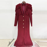 New Star Fashion Heavy Industry Nail Bead Three-Dimensional Flowers Green Fruit Collar Dress Dress Dress