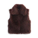 Women's Clothing 2025 Autumn New Casual Street Fashion Vest Artificial Fur