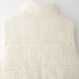 Women's 2025 Autumn And Winter 2025 New Street Fashion Collar Knit Cotton
