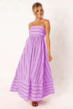 Zingj Spring And Summer Striped Suspenders Open Back Big Clear Fresh Air