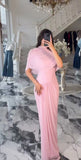 Spring And Summer Skin Retro Shawl Folding Feeling Straight Dress