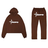 Zingj Vintage Popular Logo Letter Print Loose Hoodie Y2K Hip Hop Street Dress Men And Women's Jumper Casual