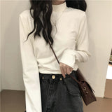 Zingj 2024 New Interior With Long-Sleeved T-Shirt Student Top Women's