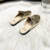 Half Slippers Women Summer Wear Muller Shoes 2022 New Flat