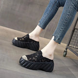 Slippers Women Wear Summer New 2025 Korean Version Of The Hong Kong Flavor Fashion Cold Slippers Women Height Half