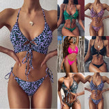 Zingj 2023 New Swimwear Bikini Ladies Split Print Bikini Swimwear