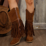 Boots Retro Autumn And Winter New Rivet Belt Buckle Mid-Clinic Martin Boots Large Size Women's
