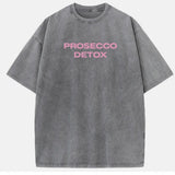 Letter Print Short-Sleeved T-Shirts For Women's Summer New Water Wash To Make Old Design Feel Bottoming Top