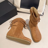 Autumn And Winter New Large-Size Increase Retro Tumu Pile Small Short Boots Girl Folded Martin