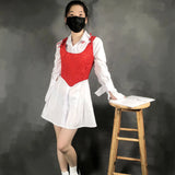 Yuan Treasure After The Corset Corset Corset Hot Girl Folded Wearing A Small Waistcoat Top