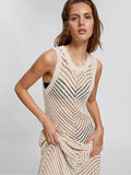New Beach Skirt Sexy Knitted Hollow Holiday Long Bikini Swimsuit