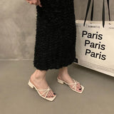 Small Cool Slippers Children 2025 Summer New Wear Daily Flat Bottom One Word Out Women's