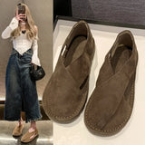 Baotou Hollow Beach Sandals Women's Summer French Retro Flat Bottom Wear Bag And Cool Slippers